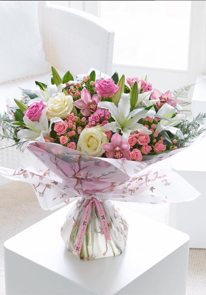 Blush Life Hand tied Bouquet - Rams florists