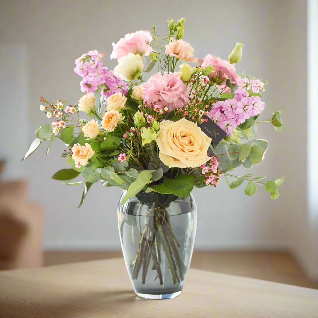 Luxury pastel boutique in vase 