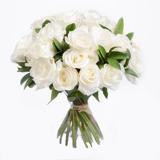 White Rose Hand tied