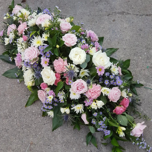 Rose & Eryngium Casket Spray