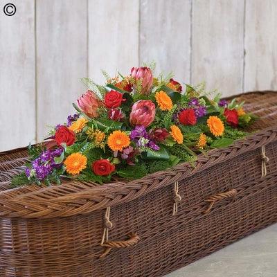 Tropical Casket Spray - Rams florists