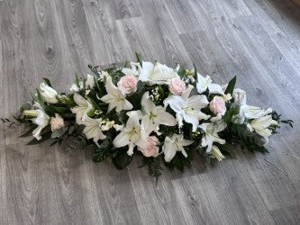 Lily and Rose Casket Spray