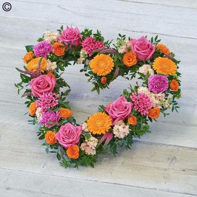 Bold Brights Heart - Rams florists