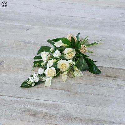 White Rose and Calla Lily Sheaf - Rams florists