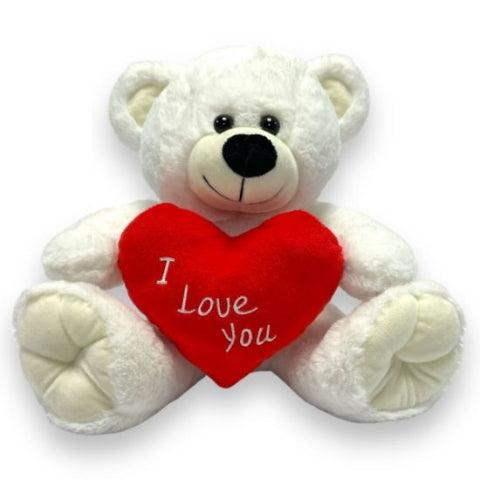 SITTING BEAR WITH RED I LOVE YOU HEART - Rams florists