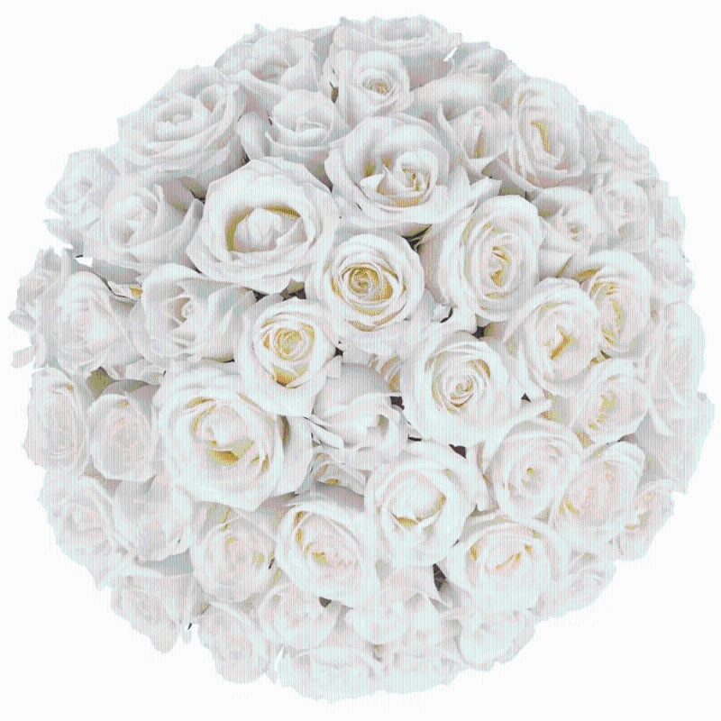 LUXURY WHITE ROSES BOUQUET