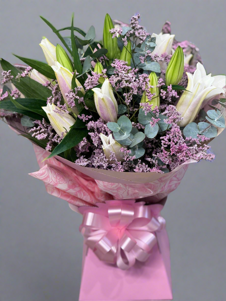 Pink & White Oriental Lilies