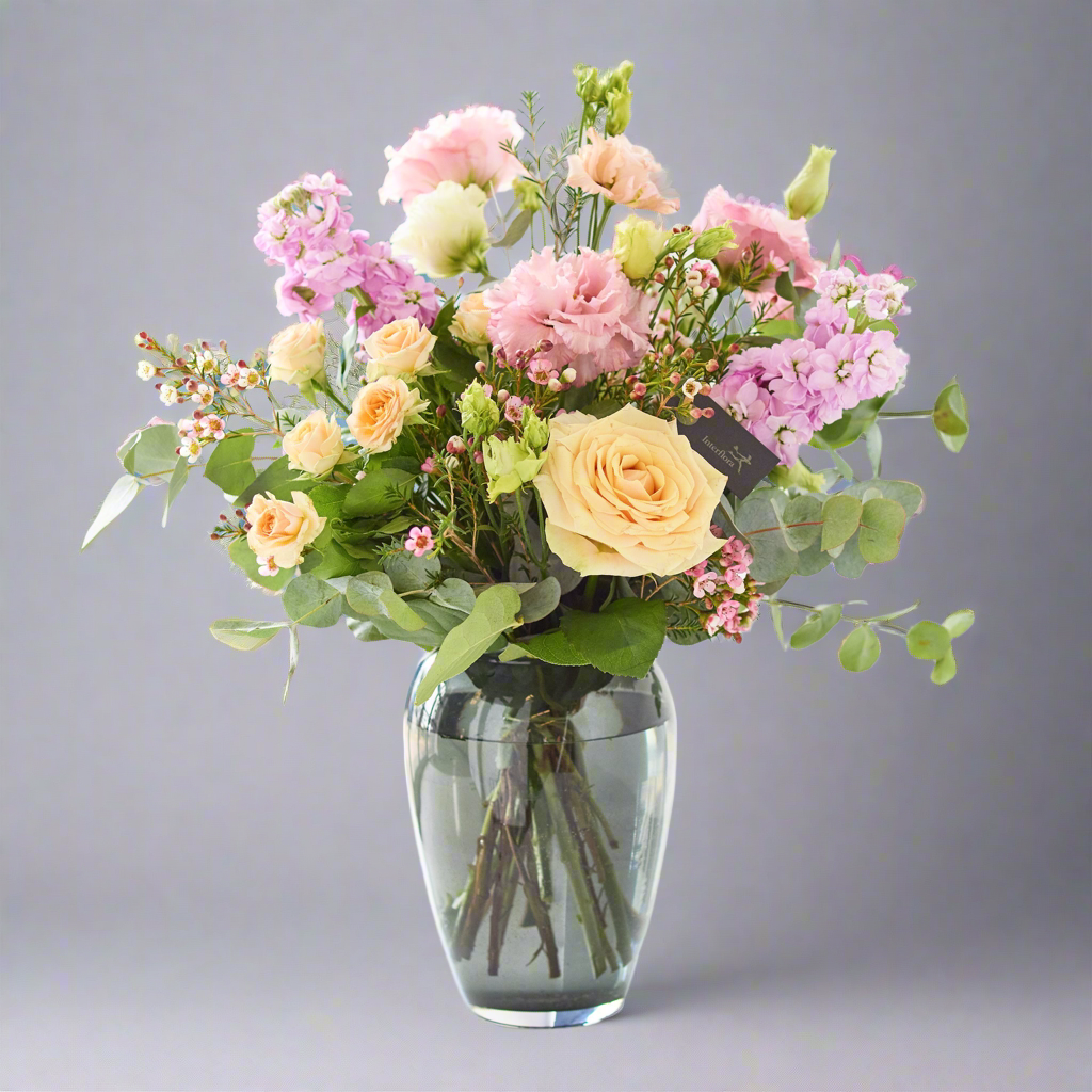 Luxury pastel boutique in vase 