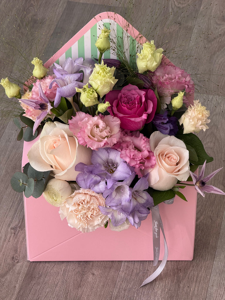 Floral Envelope Flower Box