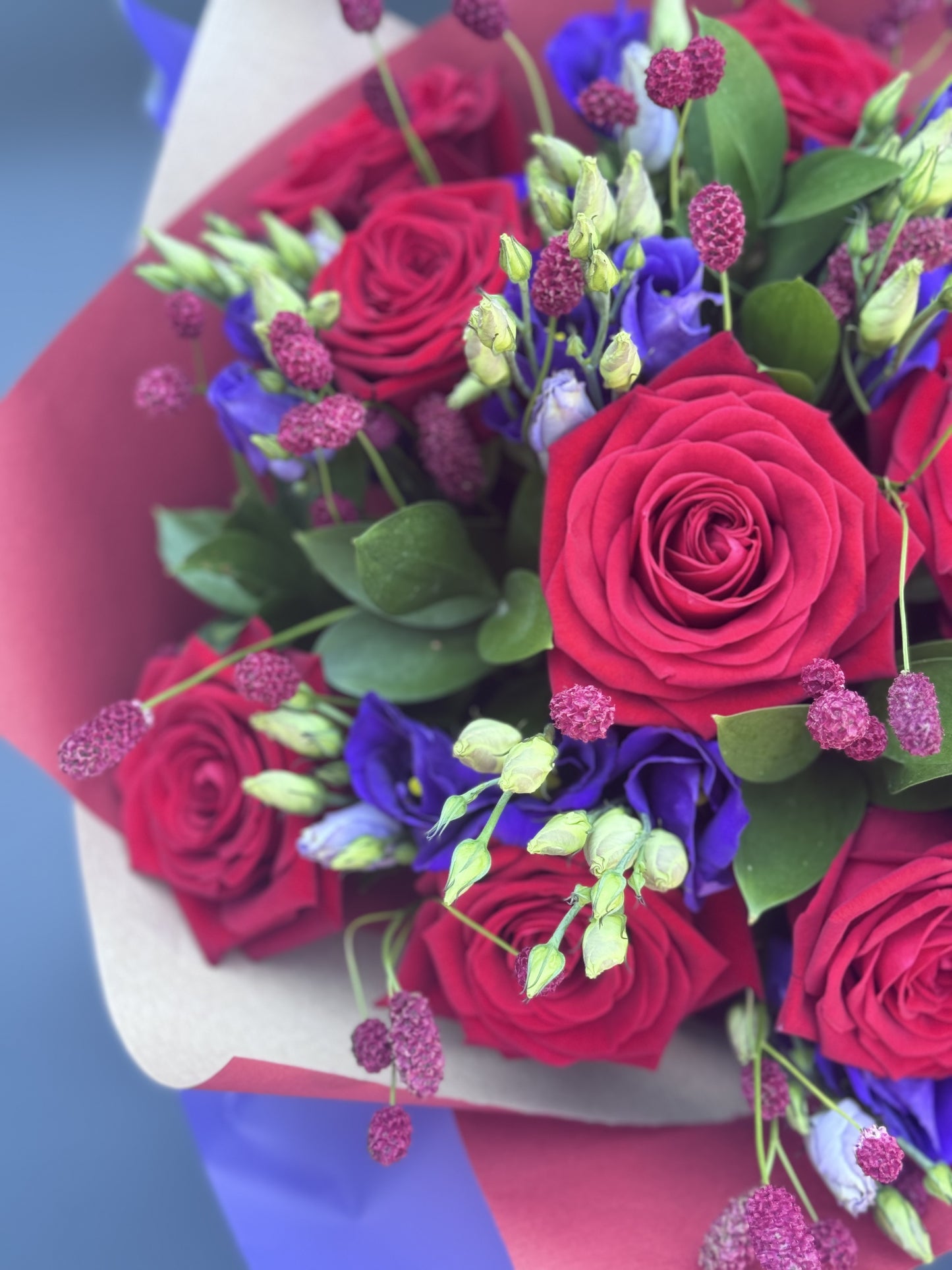 Red Rhapsody Hand Tied Bouquet