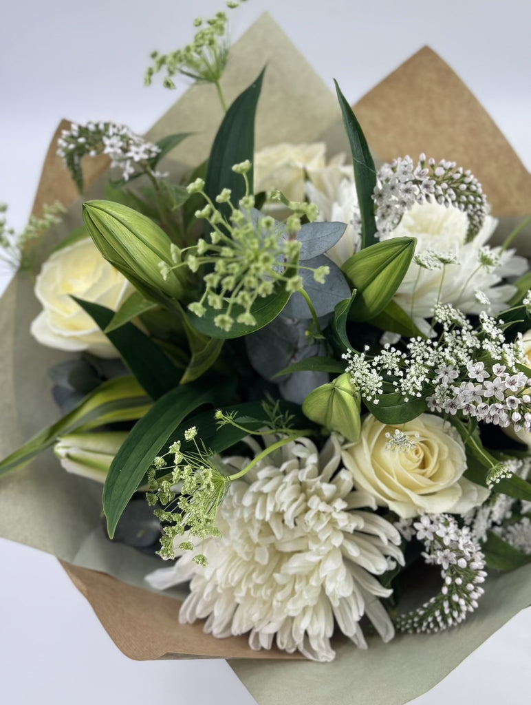 Beautifully Simple Rose and Lily Bouquet - Rams florists