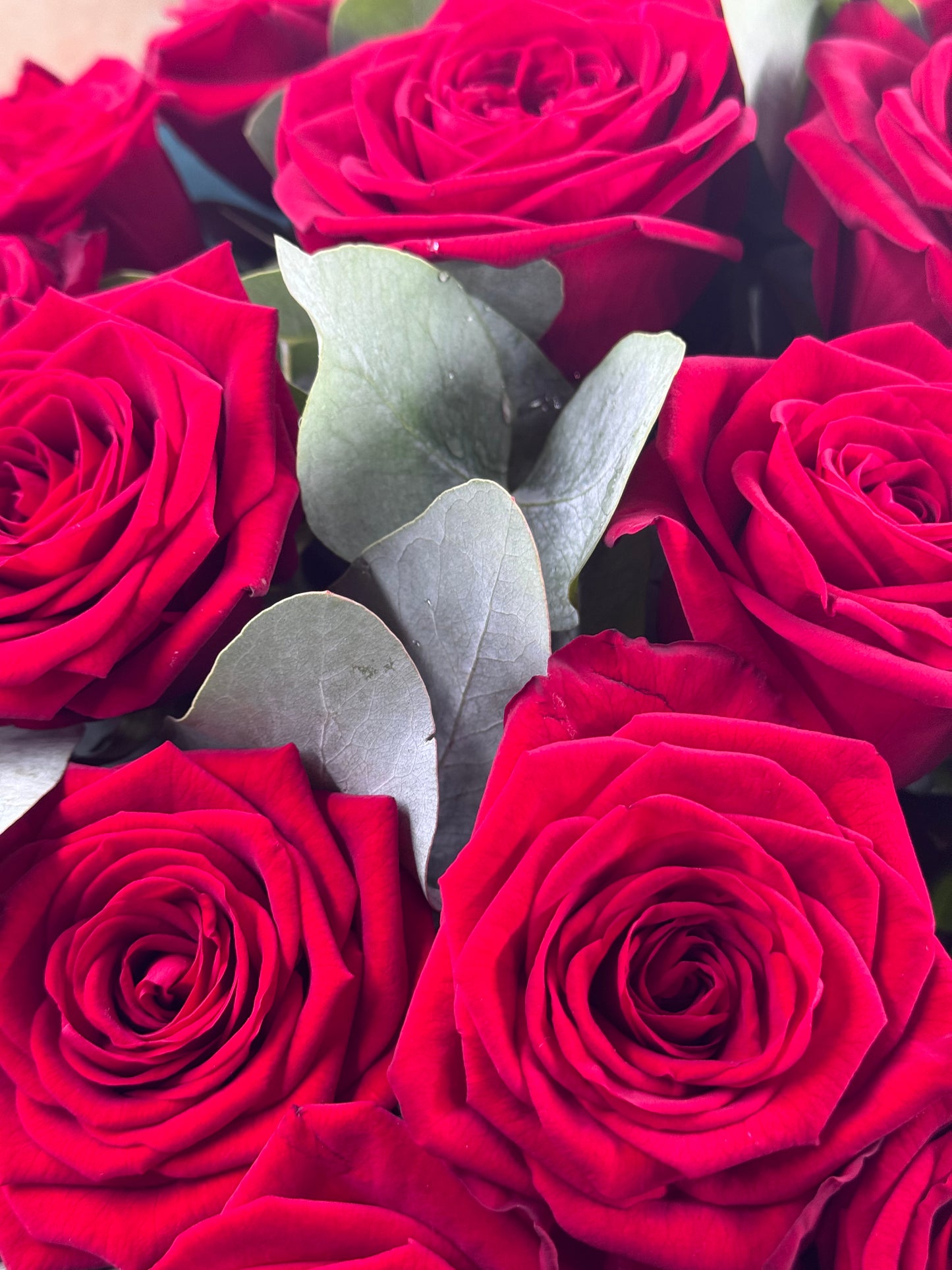 Luxurious Red Rose Hand tied Bouquet