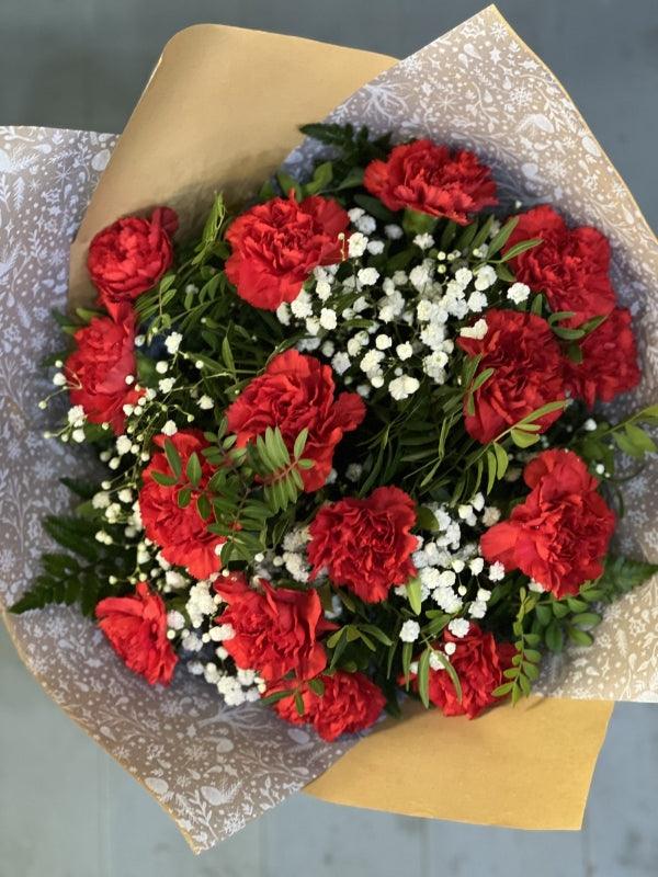 Carnation and Gypsophila - Rams florists