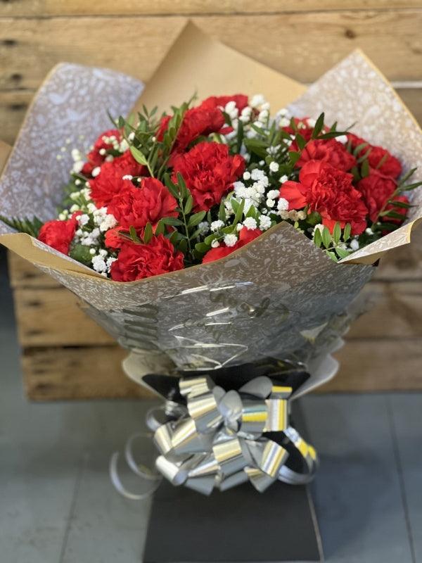 Carnation and Gypsophila - Rams florists