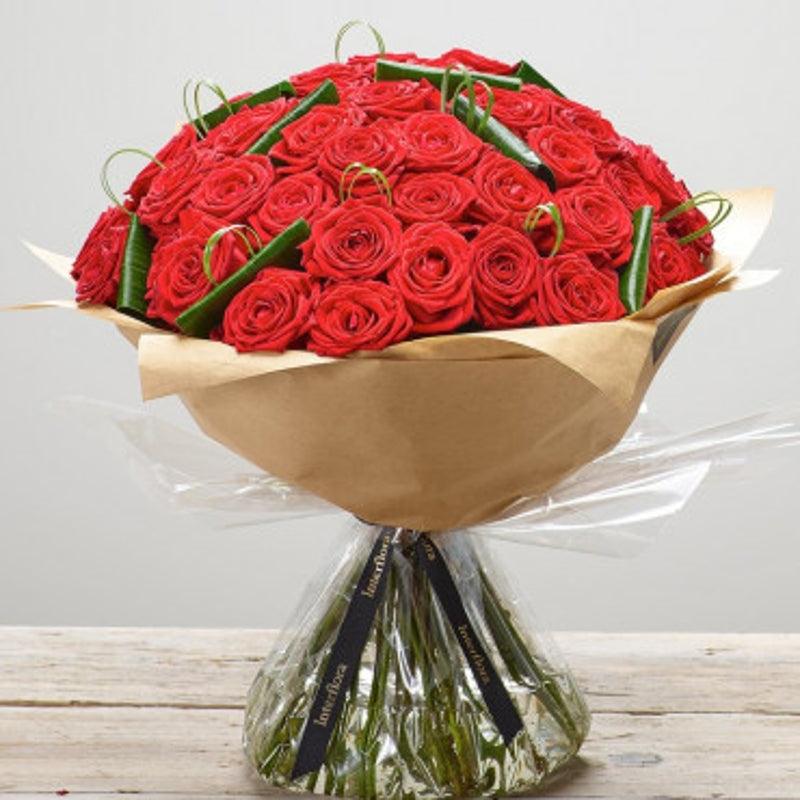 Luxurious Red Rose Hand tied Bouquet - Rams florists