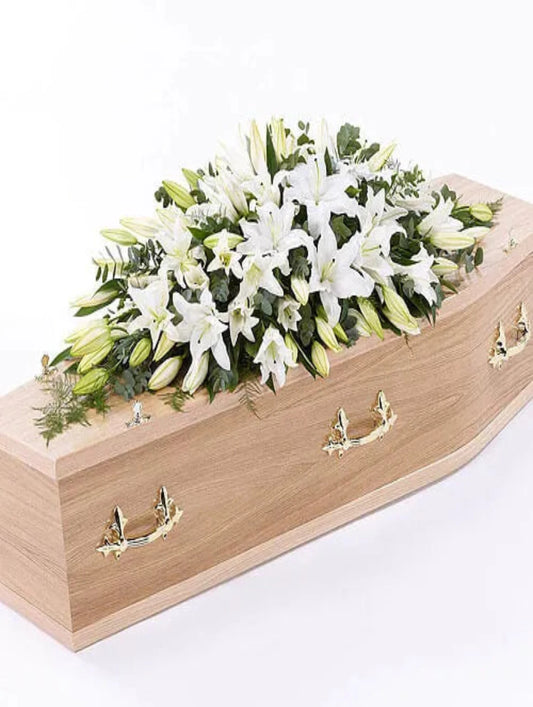 Oriental Lily Casket Spray