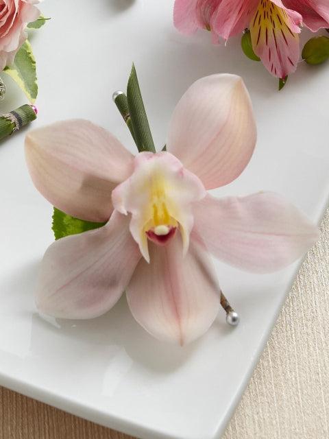 Pink Cymbidium Orchid Boutonniere - Rams florists