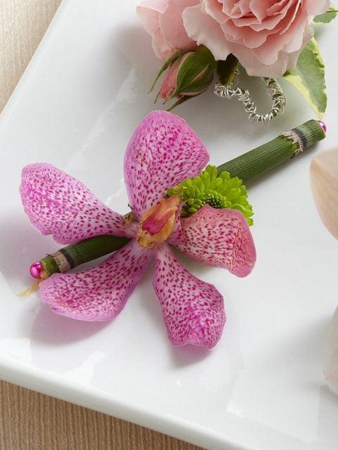 Pink Mokara Orchid Boutonniere - Rams florists