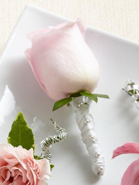 Pink Rose Boutonniere - Rams florists