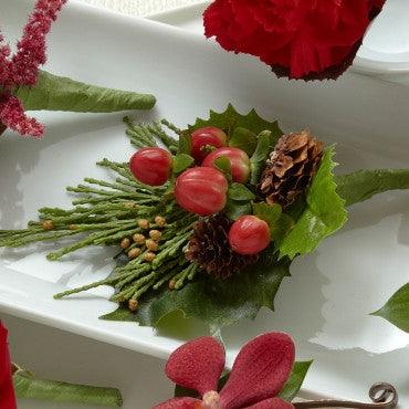 Red Berry Boutonniere - Rams florists