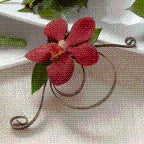 Red Mokara Orchid Boutonniere