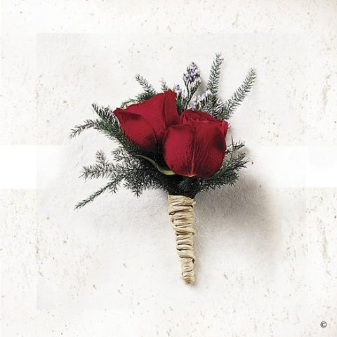 Scarlet Rose Buttonhole