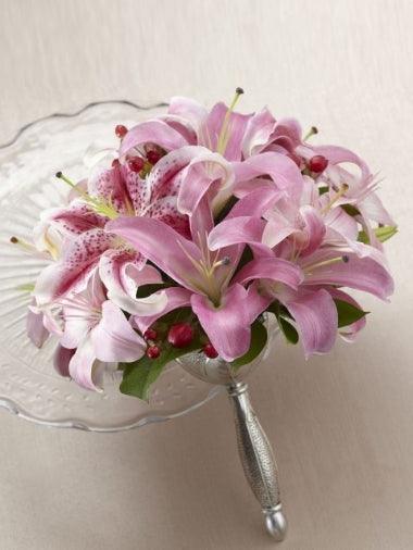 Pink Oriental Lily Bouquet - Rams florists