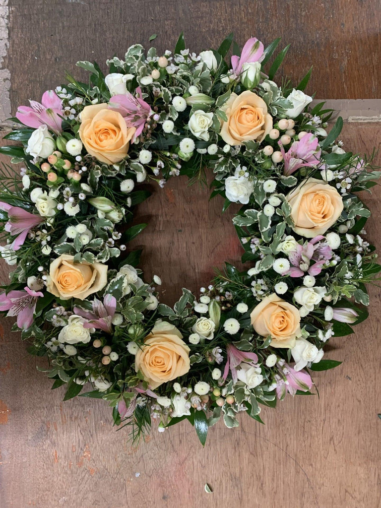 Pastel Wreath - Rams florists