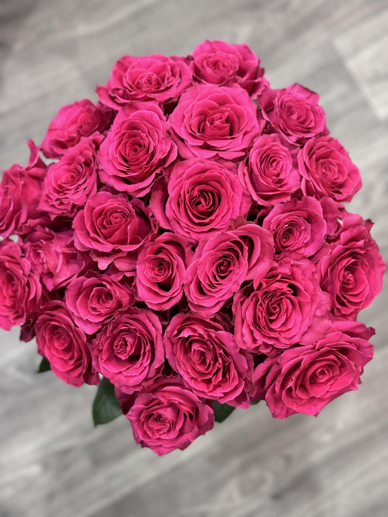 Cerise Rose Hand tied Bouquet - Rams florists