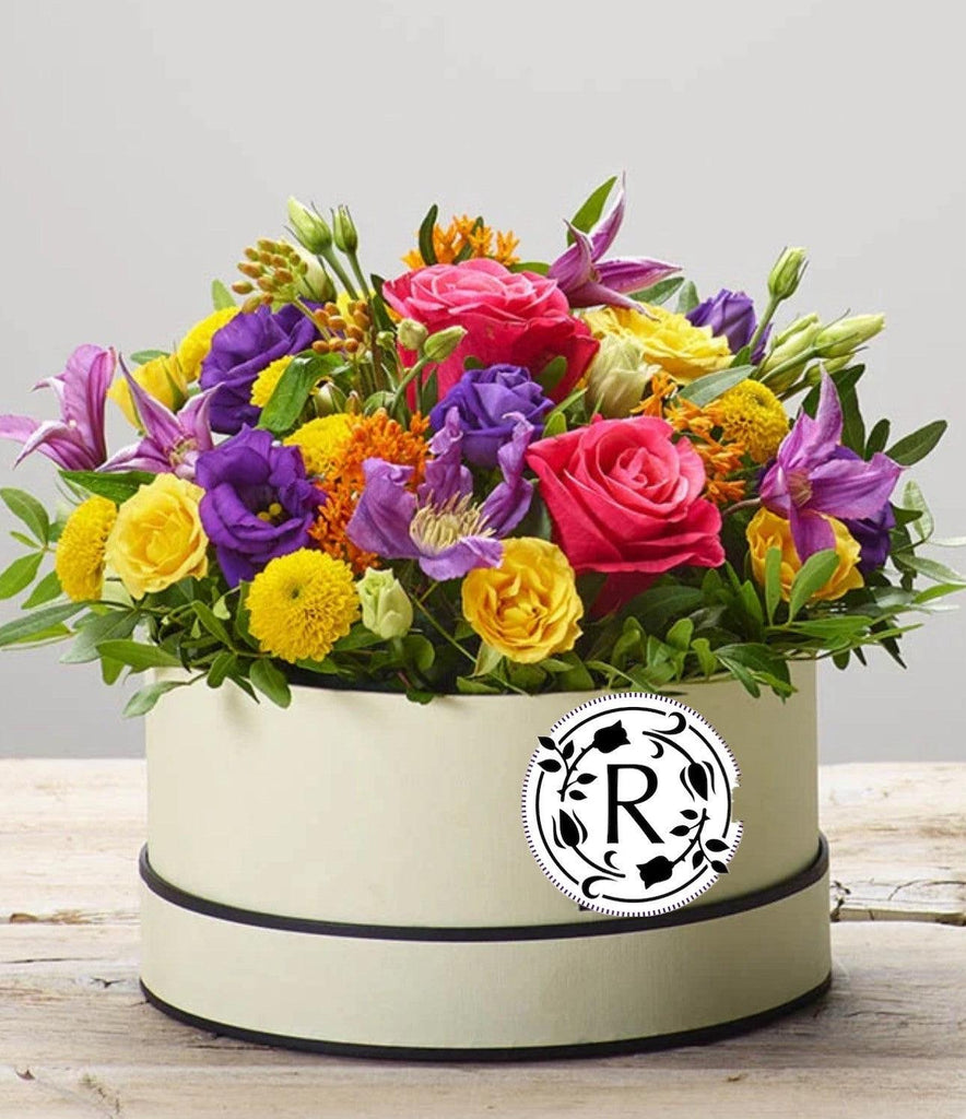 BEAMING BRIGHT HATBOX - Rams florists