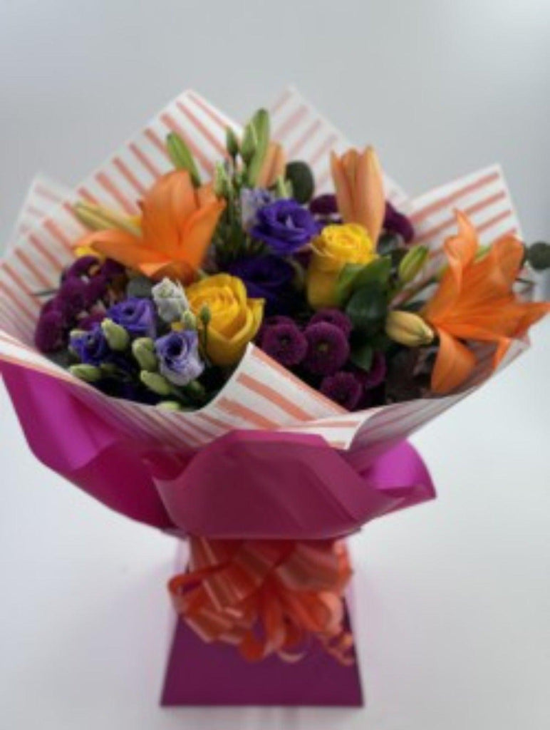 Bright hand tied bouquet - Rams florists