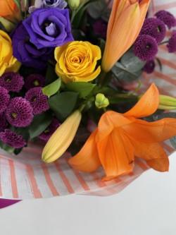 Bright hand tied bouquet - Rams florists