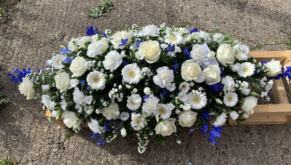 White Rose Gemini & Carnations