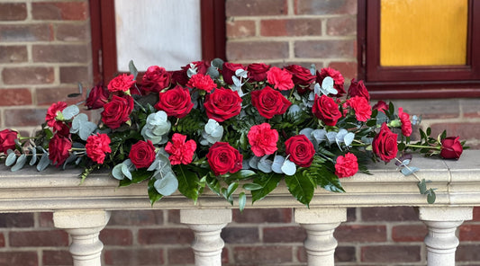 Rose and Carnation Casket spray